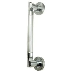 T-Bar Style Pull Handle With Concealed Roses - Dual Finish