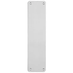 Radius Corner Finger Plate - Polished Stainless Steel