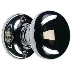 Unsprung Hollow Traditional Mortice Knob - Polished Chrome