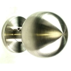 Satin Stainless Steel - Ball Shape - Mortice Door Knobs - Suitable For Use With FD30 / FD60 Fire Doors