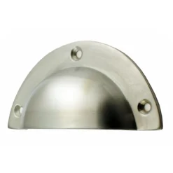 Half Moon Shaped Cup Handle - Brushed Satin Chrome