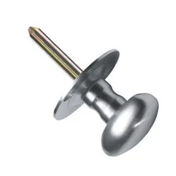 Oval Thumb Turn For Security Rack Bolts - Satin Chrome