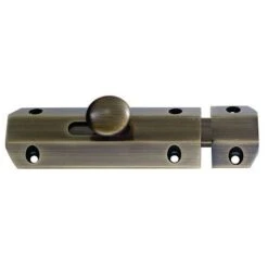 Architectural Quality Bolt - Antique Brass (Lacquered)