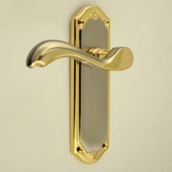 Lisboa Lever Suite - Dual Finish - Satin Nickel & Gold