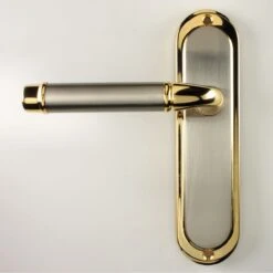 Saturn Lever Suite - Dual Finish - Satin Nickel & Gold