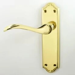 Madrid Lever Suite - Polished Brass (Lacquered)