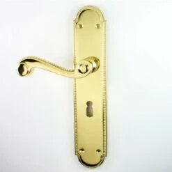 Chesham Regency Period - Long Plate Lever Suite - Polished Brass (Lacquered)