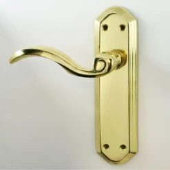 Wentworth Lever Suite - Polished Brass (Lacquered)
