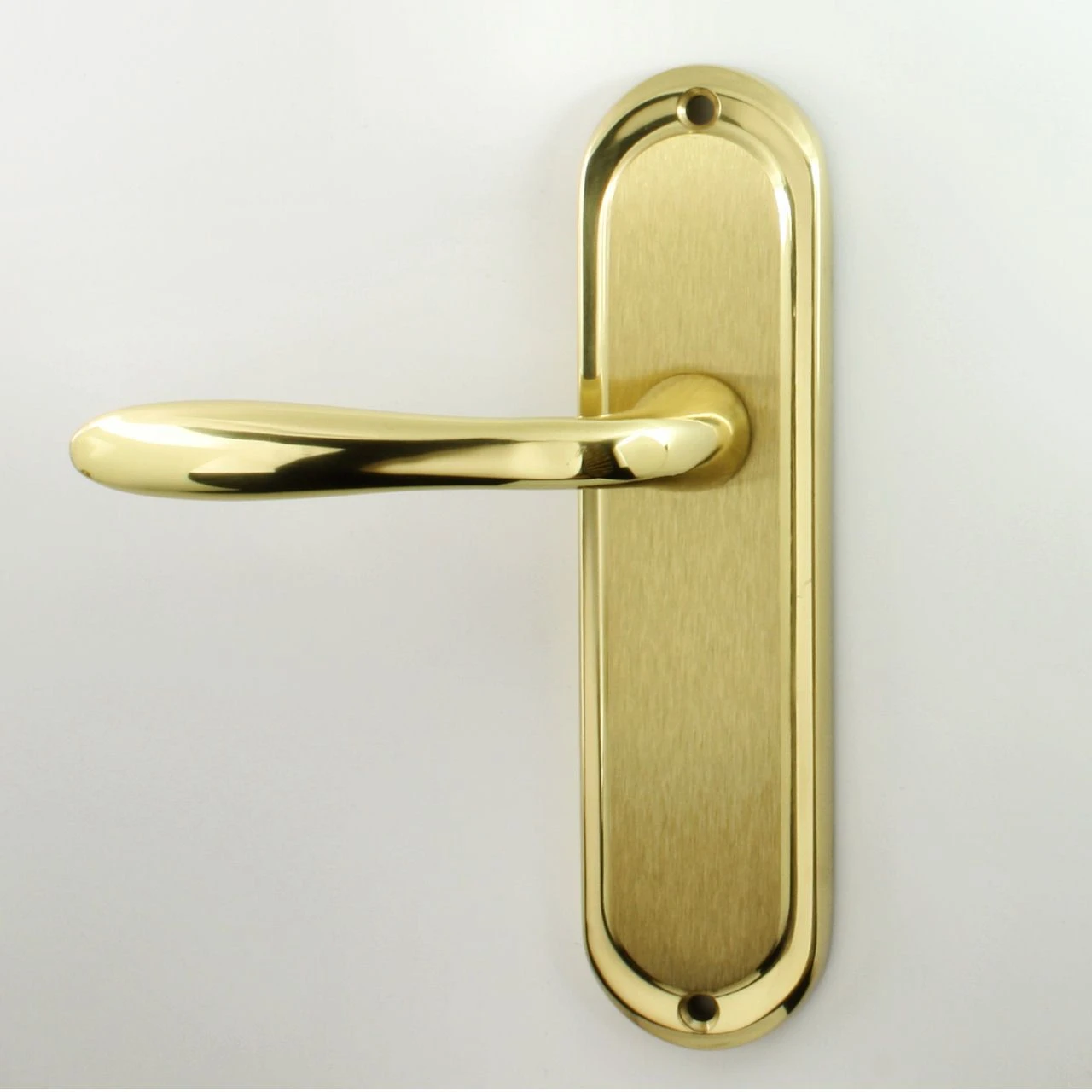 Henley Lever Suite - Dual Finish - Satin & Polished Brass