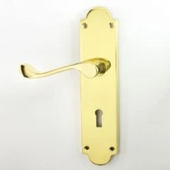 Kensington Suite - Large Plate - Polished Brass (Lacquered)