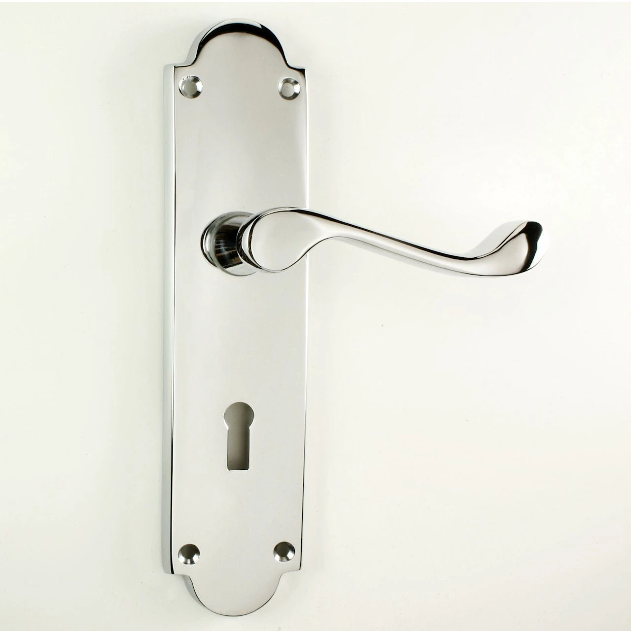 Kensington Lever Suite - Large Plate - Polished Chrome - Image 2