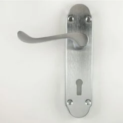 Milton Door Handle Suite - Satin Chrome