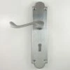 Kensington Lever Suite - Large Plate - Satin Chrome