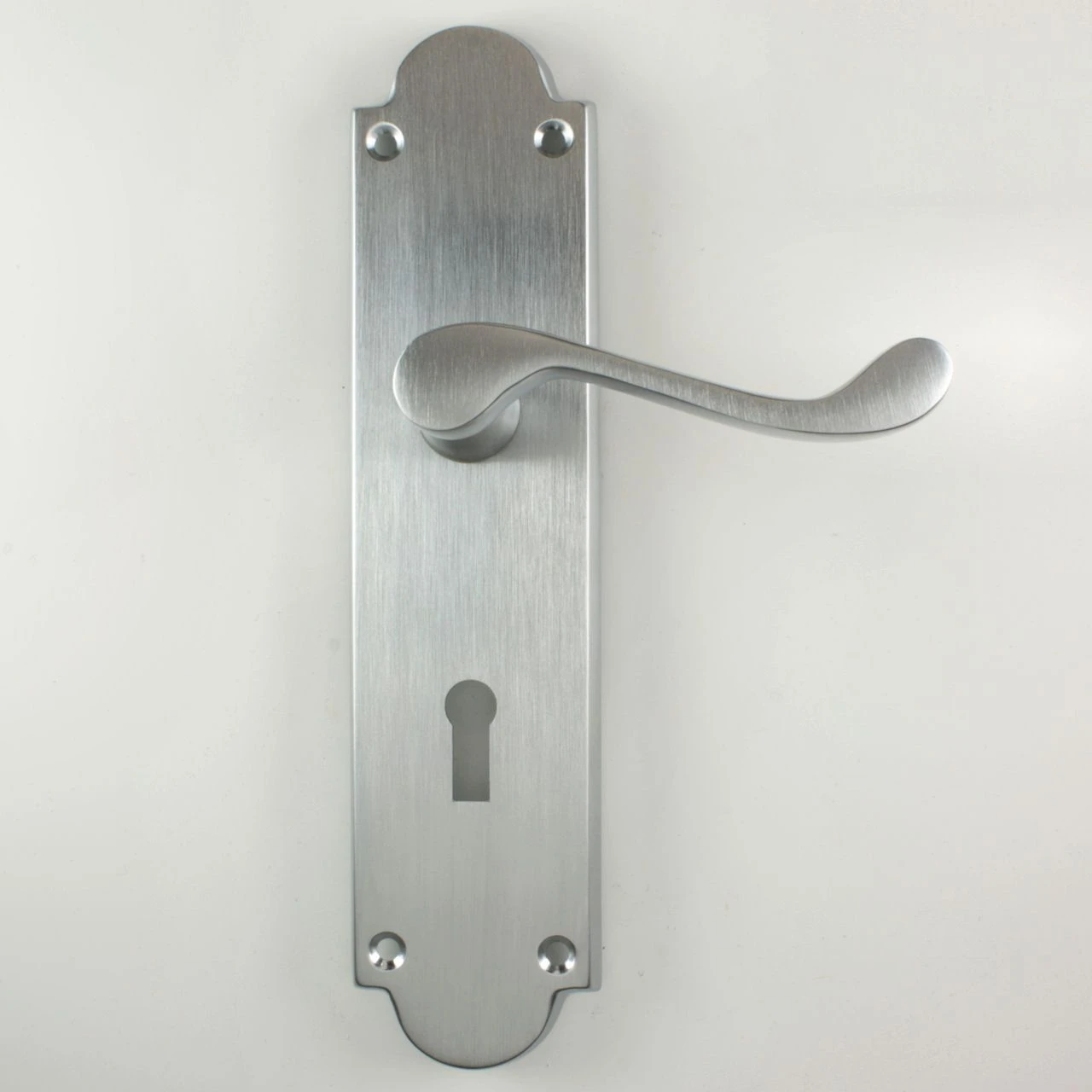 Kensington Lever Suite - Large Plate - Satin Chrome - Image 2