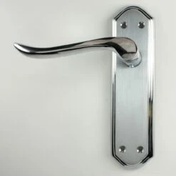Lytham Lever Suite - Dual Finish Satin & Polished Chrome