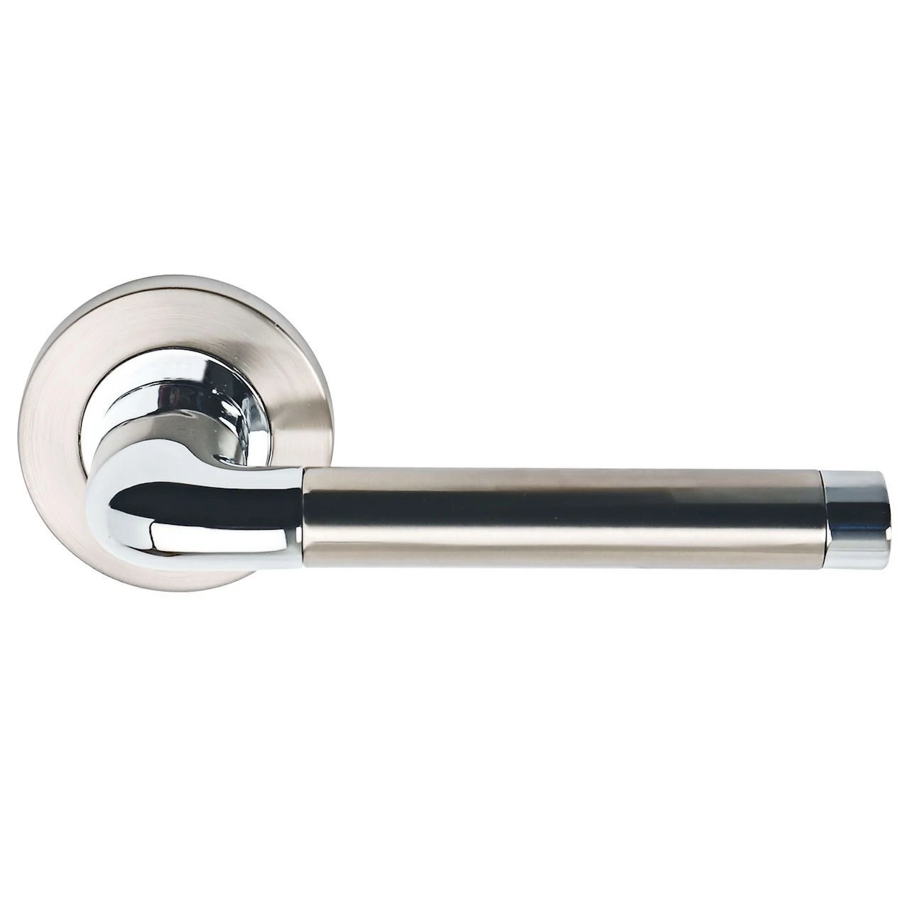 Argo Lever Handles - Dual Finish Satin Nickel & Polished Chrome - Image 5