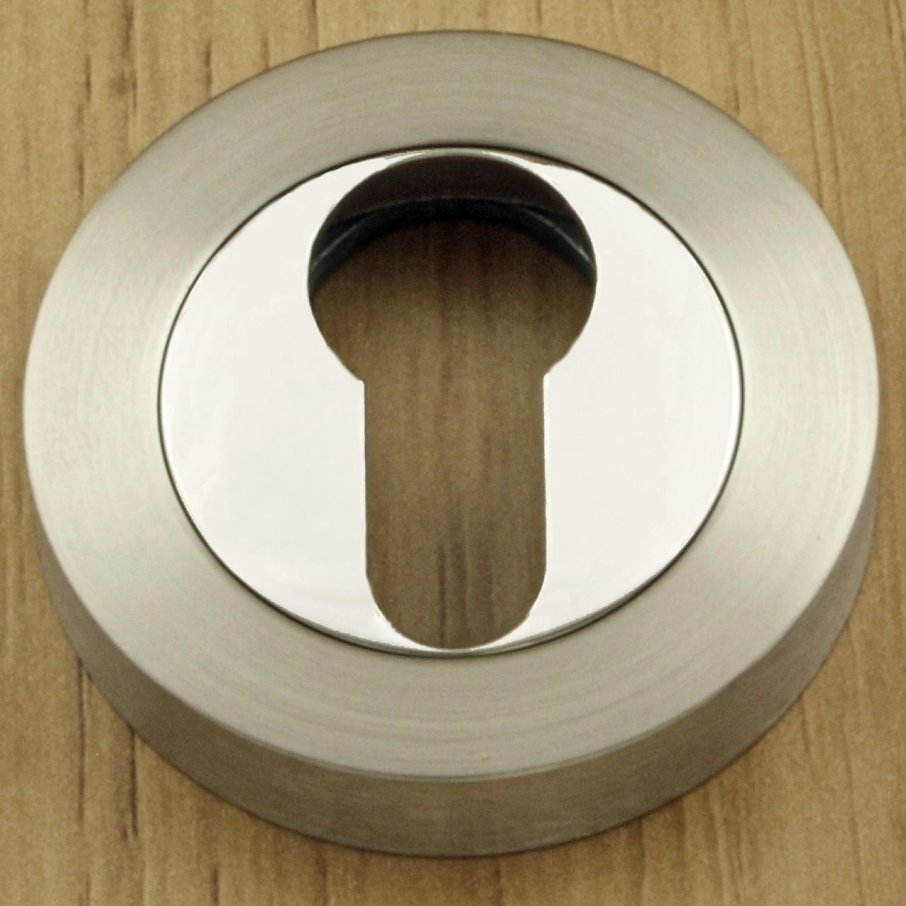Argo Lever Handles - Dual Finish Satin Nickel & Polished Chrome - Image 3