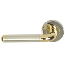 Orbit Lever - Dual Finish Polished Chrome & Electro Brass