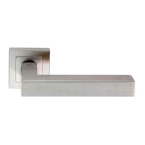 Square Lever On Square Rose - Suitable For Use On FD30 / FD60 Fire Doors - Satin Stainless Steel - Image 5