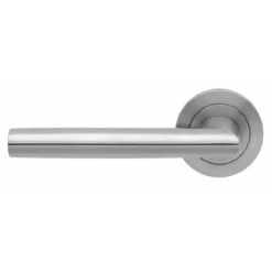 Verona - Oval Shape Lever Handles - Satin Stainless Steel