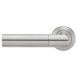 Oregon - Chunky Oval Profile Lever Handles - Satin Stainless Steel