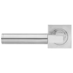 Tasmania On Square Rose - Satin Stainless Steel