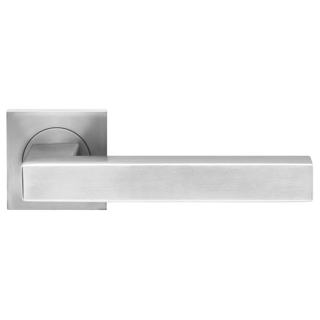 Seattle - Square Lever On Square Rose - Satin Stainless Steel - Image 6