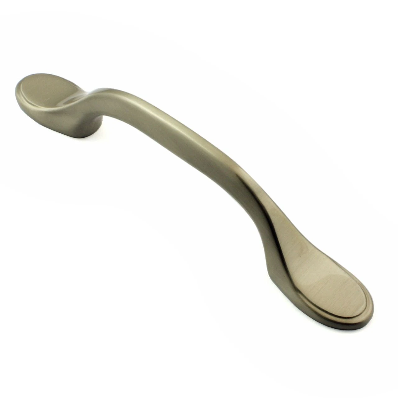 Shaker Style Cabinet Pull Handle - 128mm Long - Satin Nickel