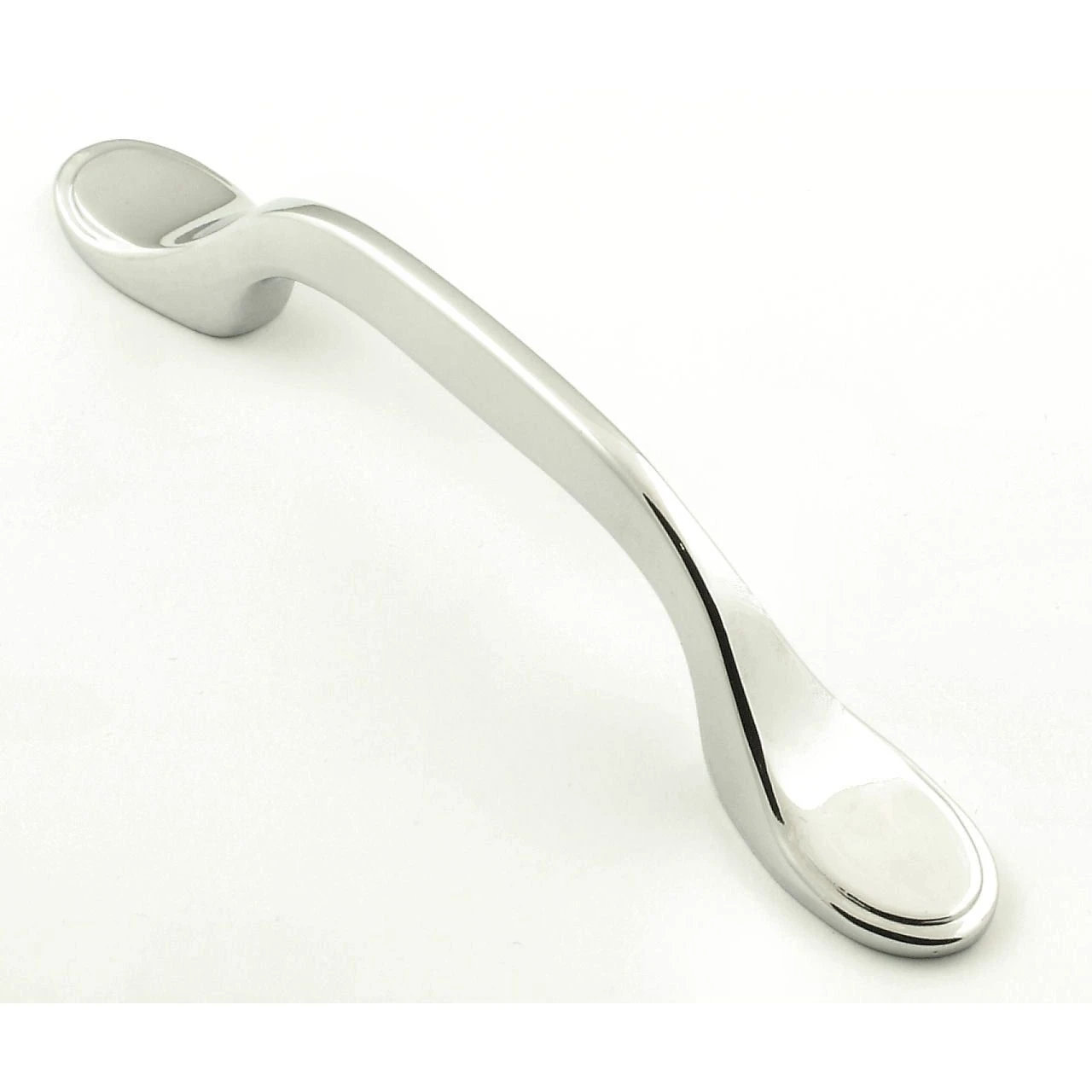 Shaker Style Cabinet Pull Handle - 128mm Long - Polished Chrome