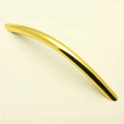 Classic Bow Shape Cabinet Handle - Available In Four Lengths - Electro Plated Brass