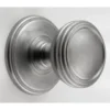 Ringed Cupboard Knobs - Available In 3 Sizes - Brushed Satin Chrome