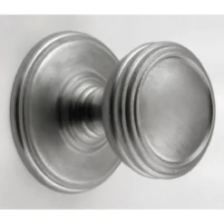 Ringed Cupboard Knobs - Available In 3 Sizes - Brushed Satin Chrome