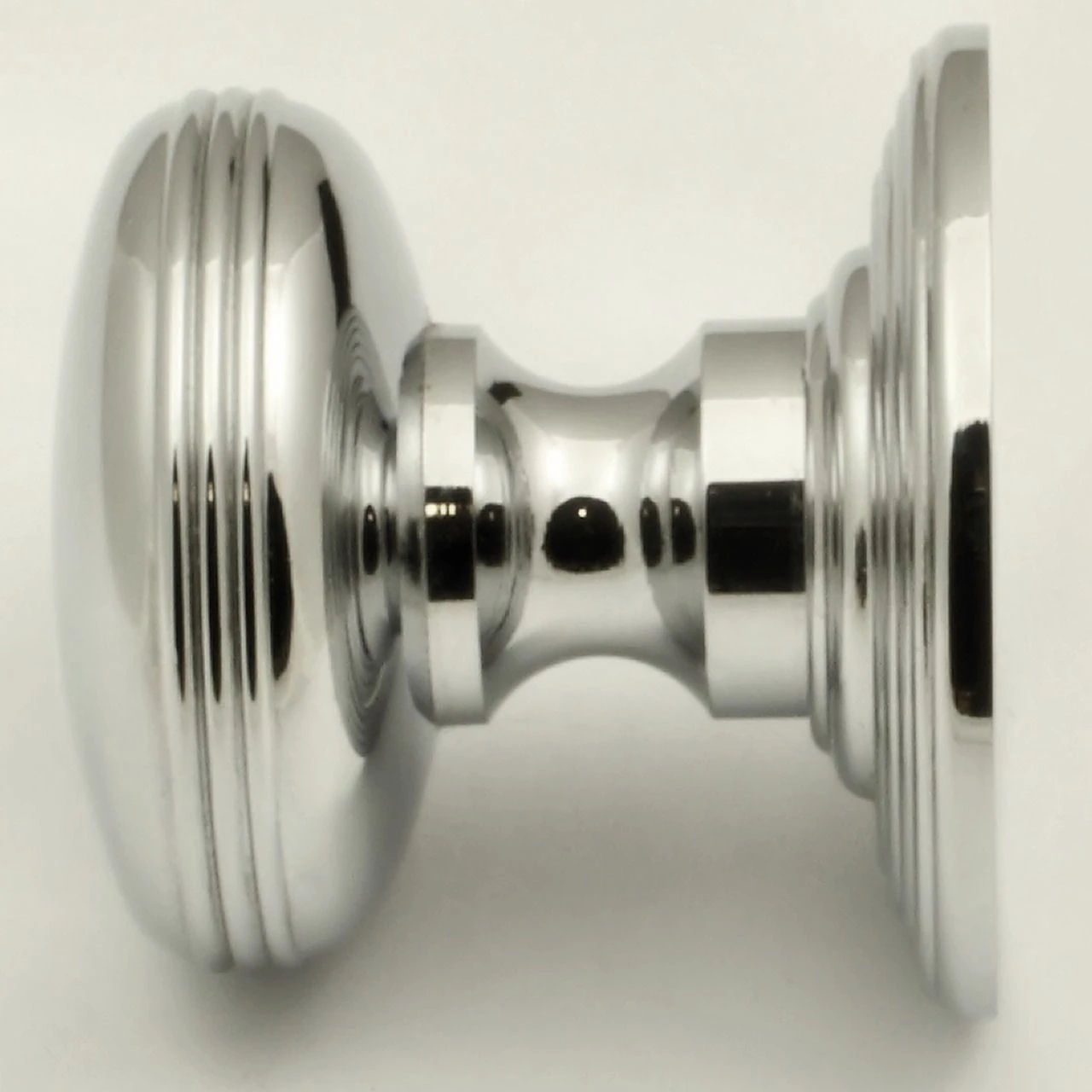 Ringed Pattern Cupboard Knobs - Available In 3 Sizes - Polished Chrome Plated - Image 6
