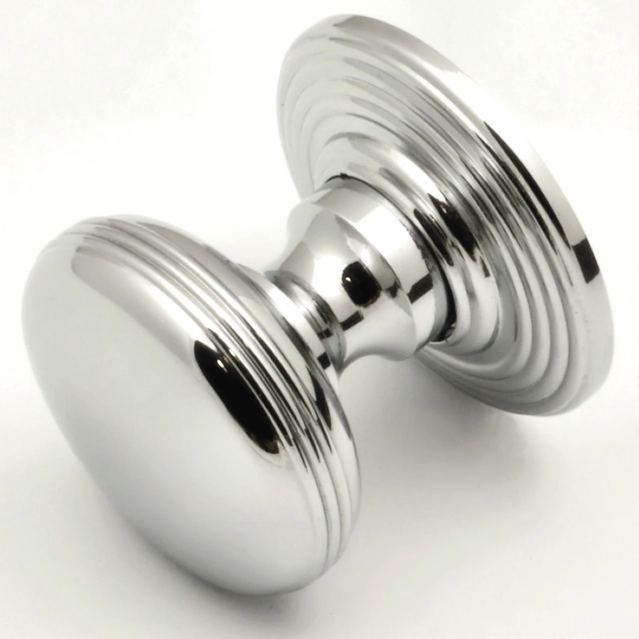 Ringed Pattern Cupboard Knobs - Available In 3 Sizes - Polished Chrome Plated - Image 5