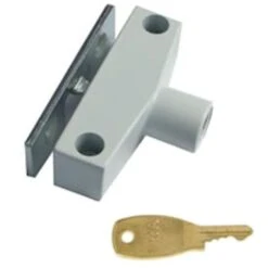 Automatic Window Snap Lock With Cut Style Key - White