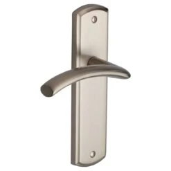 Centaur Contemporary Door Handles - Satin Nickel