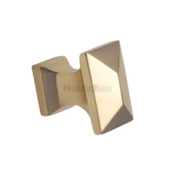 Pyramid Cupboard Knob - 35mm - Polished Brass (Lacquered)