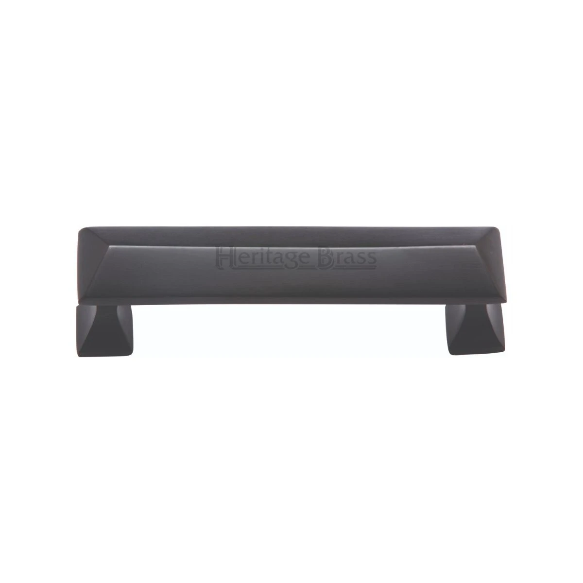 Rectangular Shaped Cabinet Pull Handle - Available In Four Sizes - Matt Black