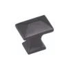 Pyramid Shaped Cupboard Knob - Matt Black