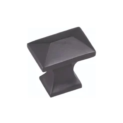 Pyramid Shaped Cupboard Knob - Matt Black