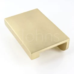 Rear Fixing Finger Edge Pull - With Cube Edge Design - Available In 4 Sizes - Aged Brass