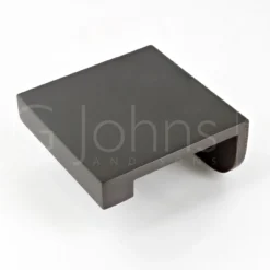 Rear Fixing Finger Edge Pull - With Cube Edge Design - Available In 4 Sizes - Imitation Bronze Metal Antique (IBMA)