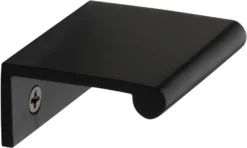 Rear Fixing Finger Edge Pull - With Rounded Edge Design - Available In 3 Sizes - Matt Bronze (Lacquered)