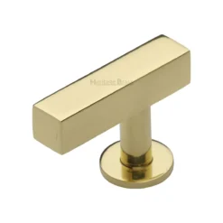 Rectangular Shape Cabinet Pull Handle - Polished Brass (Lacquered)