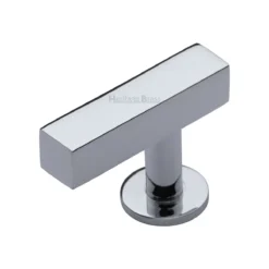 Rectangular Shape Cabinet Pull Handle - Polished Chrome