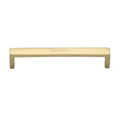 Rectangular / Square Shape Cabinet Door Pull Handle - Available In Three Lengths - Satin Brass (Lacquered)