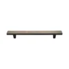 Square Stingray Pattern Cabinet Pull Handle - Available In Three Sizes - Aged Copper
