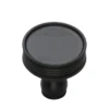 Reeded Disc Shaped Cupboard Knob - Matt Black