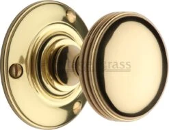 Richmond Mortice Knobs - Polished Brass (Lacquered)
