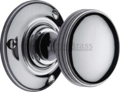 Richmond Mortice Knobs - Polished Chrome
